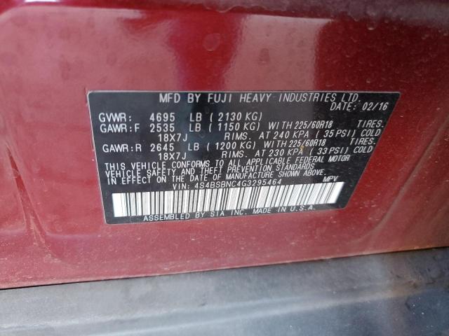 Photo 14 from auction – 2016 SUBARU OUTBACK 2. with VIN 4S4BSBNC4G3295464