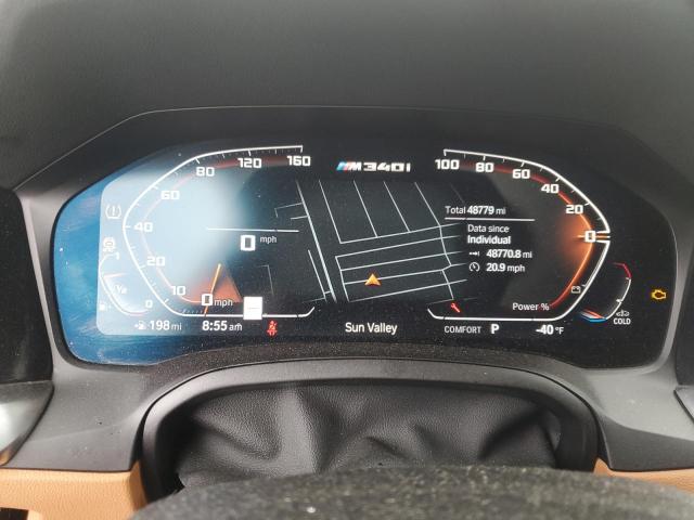 Photo 9 from auction – 2022 BMW M340I with VIN 3MW5U7J06N8C45655