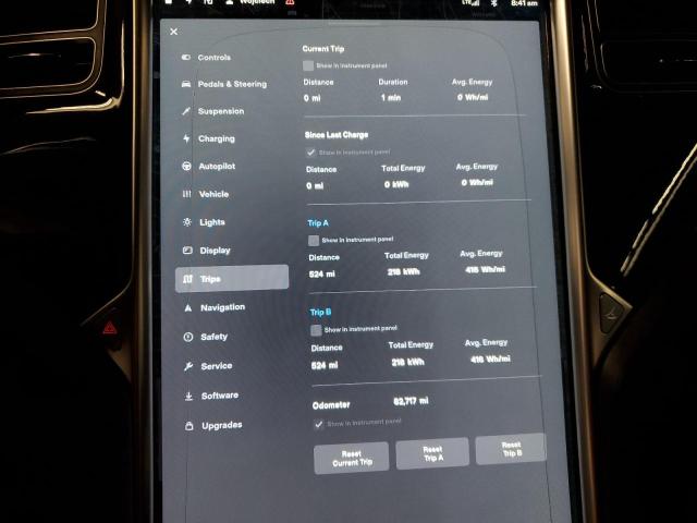 Photo 9 from auction – 2016 TESLA MODEL S with VIN 5YJSA1E2XGF134483