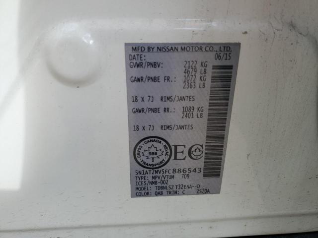 Photo 14 from auction – 2015 NISSAN ROGUE S with VIN 5N1AT2MV5FC886543