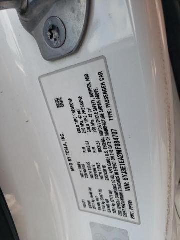 Photo 14 from auction – 2021 TESLA MODEL 3 with VIN 5YJ3E1EA2MF084707