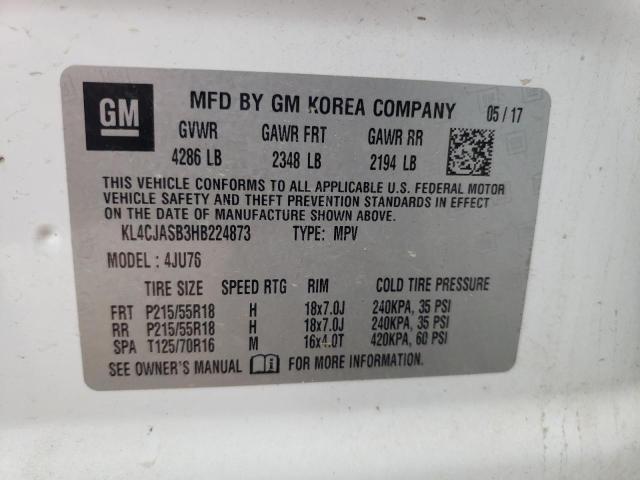 Photo 14 from auction – 2017 BUICK ENCORE PRE with VIN KL4CJASB3HB224873
