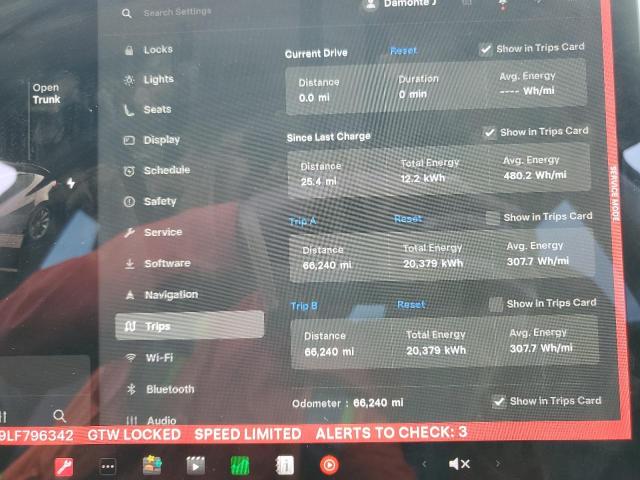 Photo 9 from auction – 2020 TESLA MODEL 3 with VIN 5YJ3E1EC9LF796342