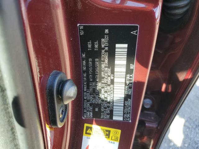 Photo 14 from auction – 2016 TOYOTA HIGHLANDER LIMITED with VIN 5TDDKRFH3GS343499