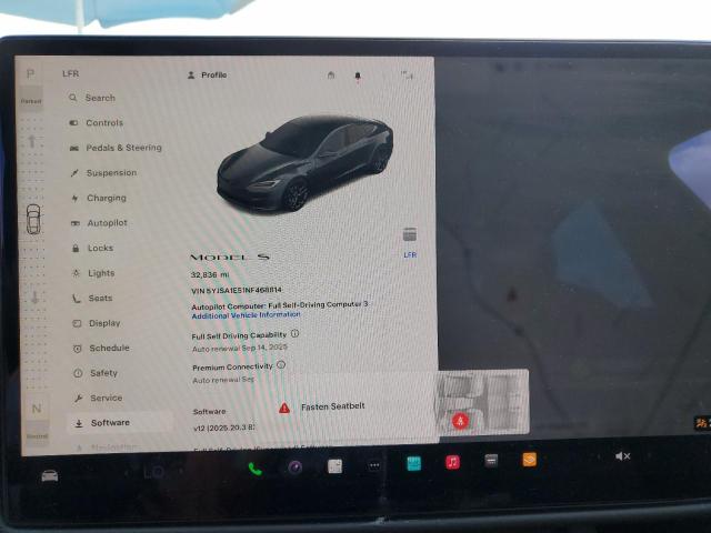 Photo 9 from auction – 2022 TESLA MODEL S with VIN 5YJSA1E51NF468814