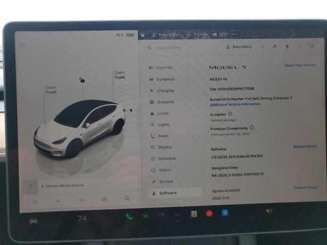 Photo 9 from auction – 2023 TESLA MODEL Y with VIN 7SAYGDEE9PA071588