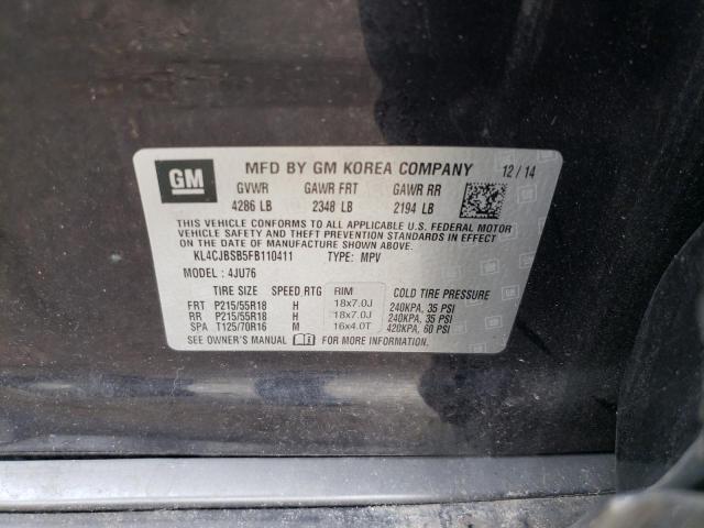 Photo 14 from auction – 2015 BUICK ENCORE PREMIUM with VIN KL4CJBSB5FB110411
