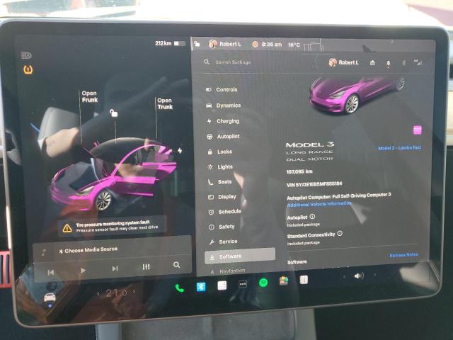 Photo 9 from auction – 2021 TESLA MODEL 3 with VIN 5YJ3E1EB5MF855184
