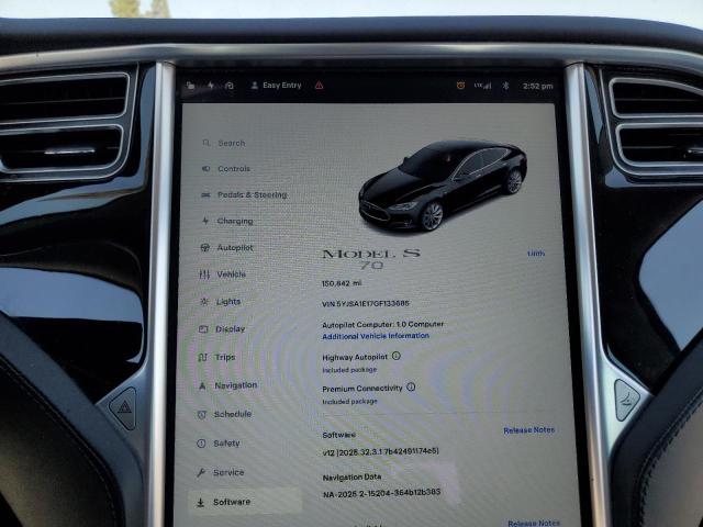 Photo 9 from auction – 2016 TESLA MODEL S with VIN 5YJSA1E17GF133685