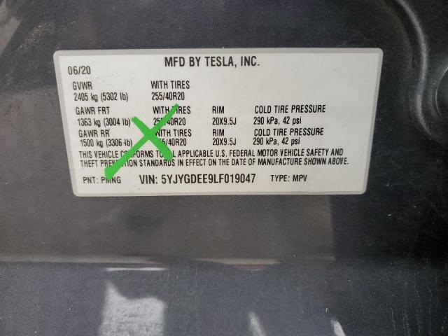 صورة رقم 14 من المزاد - 2020 TESLA MODEL Y مع VIN 5YJYGDEE9LF019047
