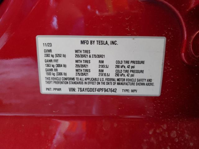 Photo 14 from auction – 2023 TESLA MODEL Y with VIN 7SAYGDEF4PF947642