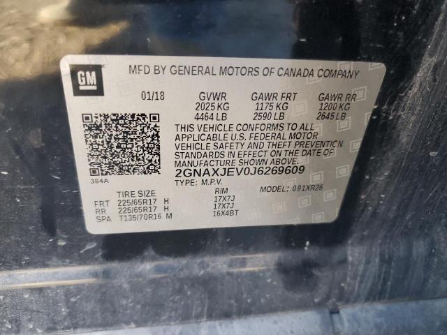 Photo 14 from auction – 2018 CHEVROLET EQUINOX LT with VIN 2GNAXJEV0J6269609