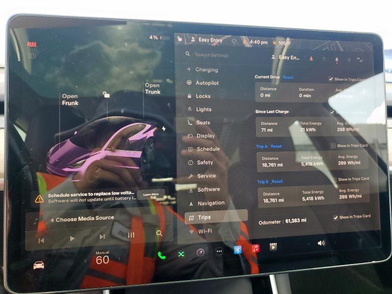 Photo 9 from auction – 2019 TESLA MODEL 3 with VIN 5YJ3E1EA9KF304373