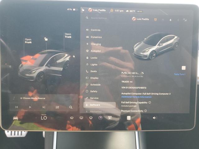 Photo 9 from auction – 2018 TESLA MODEL 3 with VIN 5YJ3E1EA5JF018972