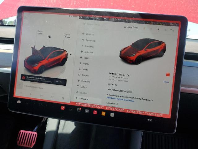 Photo 9 from auction – 2023 TESLA MODEL Y with VIN 7SAYGDEE5PF672757