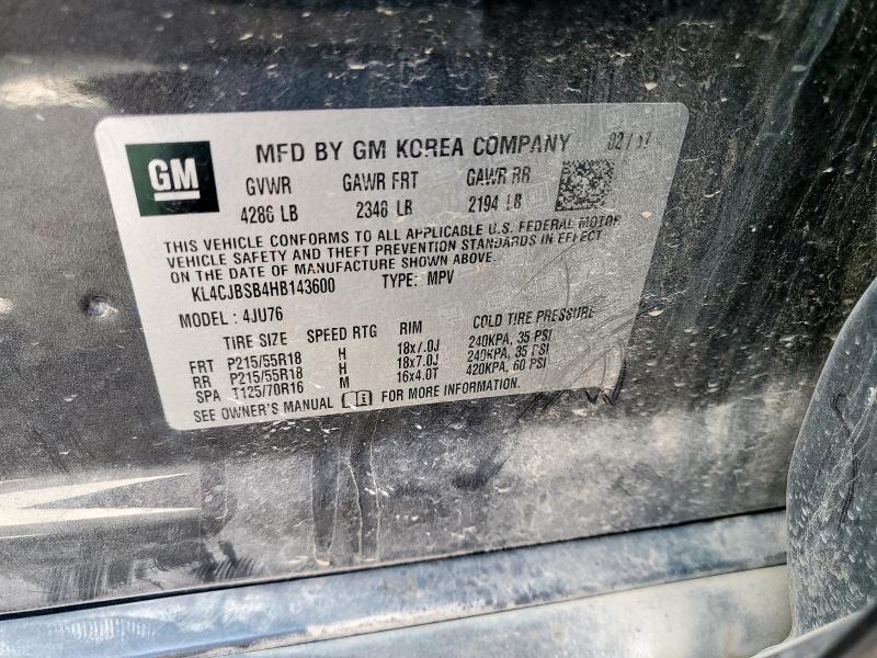 Photo 14 from auction – 2017 BUICK ENCORE PRE with VIN KL4CJBSB4HB143600
