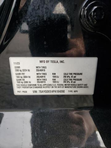 Photo 14 from auction – 2023 TESLA MODEL Y with VIN 7SAYGDEE4PA184090