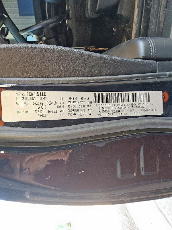 Photo 14 from auction – 2018 DODGE DURANGO GT with VIN 1C4RDHDG0JC213144