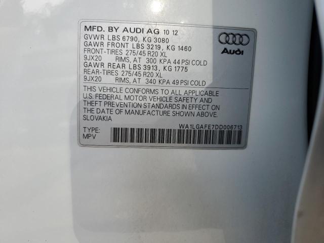 Photo 14 from auction – 2013 AUDI Q7 PREMIUM with VIN WA1LGAFE7DD006713