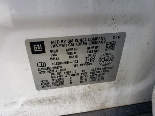Photo 14 from auction – 2018 BUICK ENCORE PRE with VIN KL4CJASB6JB592731