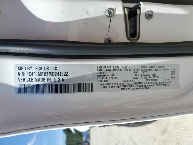 Photo 14 from auction – 2021 JEEP CHEROKEE T with VIN 1C4PJMBX3MD241322