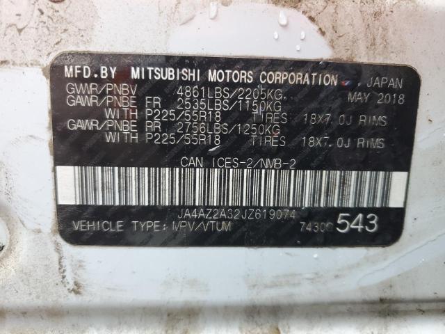 Photo 14 from auction – 2018 MITSUBISHI OUTLANDER with VIN JA4AZ2A32JZ619074