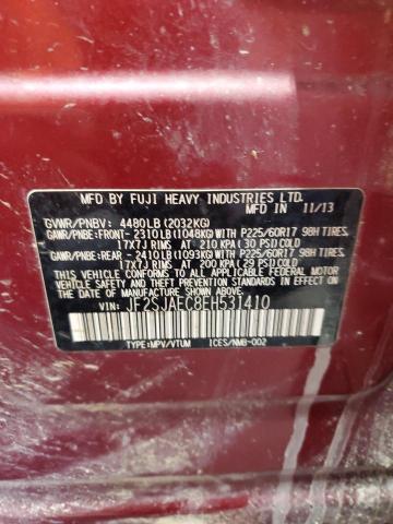 Photo 14 from auction – 2014 SUBARU FORESTER 2 with VIN JF2SJAEC8EH531410
