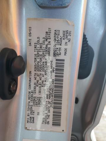 Photo 14 from auction – 2004 TOYOTA 4RUNNER SR5 with VIN JTEZU14R548011489
