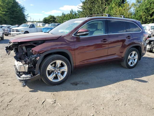 TOYOTA HIGHLANDER LIMITED 2016 with VIN 5TDDKRFH3GS343499 - Photo from auction