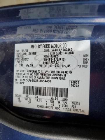 Photo 14 from auction – 2005 FORD EXPLORER E with VIN 1FMDU64K25UB54404