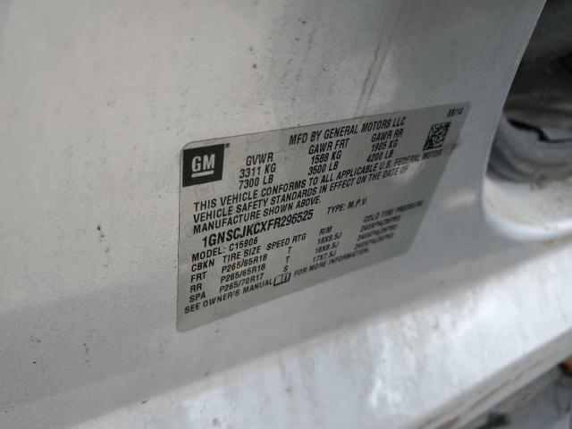 Photo 14 from auction – 2015 CHEVROLET SUBURBAN C with VIN 1GNSCJKCXFR296525