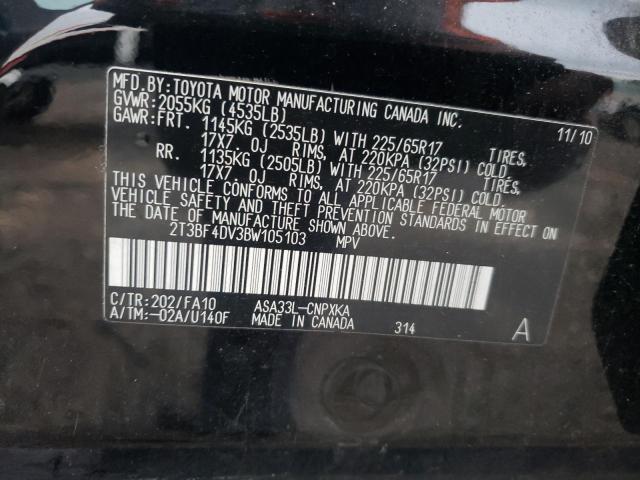 Photo 14 from auction – 2011 TOYOTA RAV4 with VIN 2T3BF4DV3BW105103