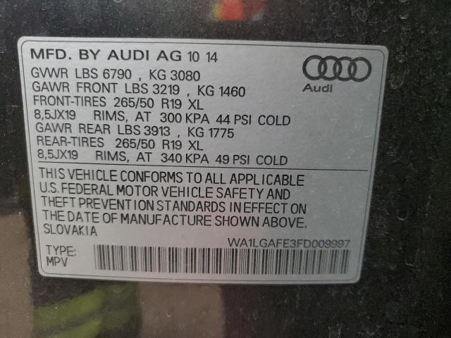 Photo 14 from auction – 2015 AUDI Q7 PREMIUM PLUS with VIN WA1LGAFE3FD009997