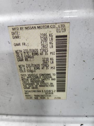 Photo 14 from auction – 2019 NISSAN MURANO S with VIN 5N1AZ2MS3KN110852