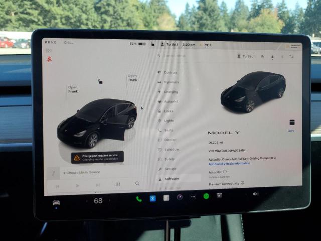 Photo 9 from auction – 2023 TESLA MODEL Y with VIN 7SAYGDEE9PA073454