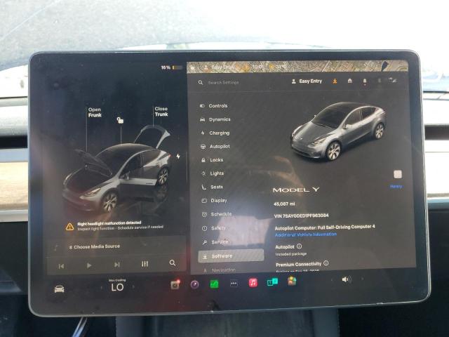 Photo 9 from auction – 2023 TESLA MODEL Y with VIN 7SAYGDED1PF963084