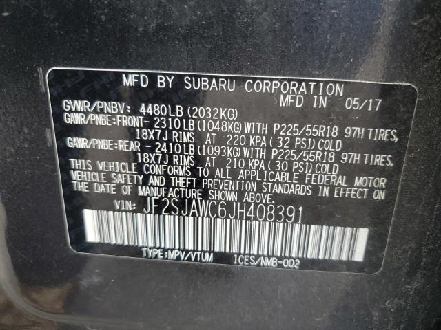 Photo 14 from auction – 2018 SUBARU FORESTER 2 with VIN JF2SJAWC6JH408391