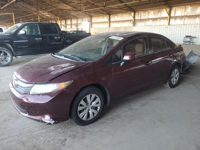 HONDA CIVIC LX 2012 with VIN 2HGFB2F57CH586703 - Photo from auction
