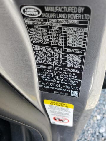 Photo 14 from auction – 2020 LAND ROVER DISCOVERY with VIN SALCJ2FX4LH856751
