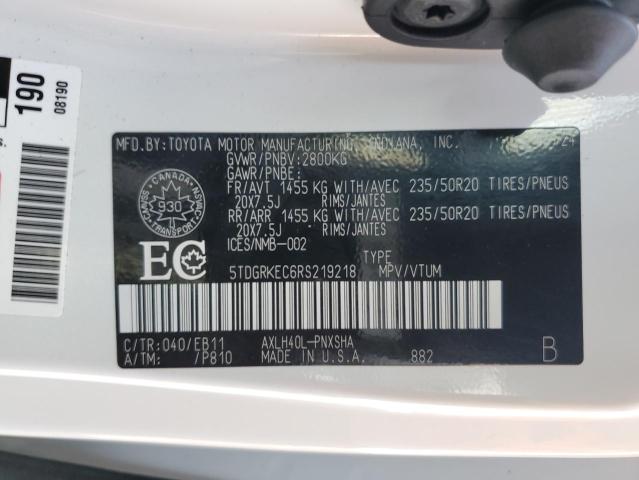 Photo 14 from auction – 2024 TOYOTA SIENNA LE/ with VIN 5TDGRKEC6RS219218