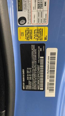 Photo 10 from auction – 2015 BMW M4 with VIN WBS3R9C53FK334897