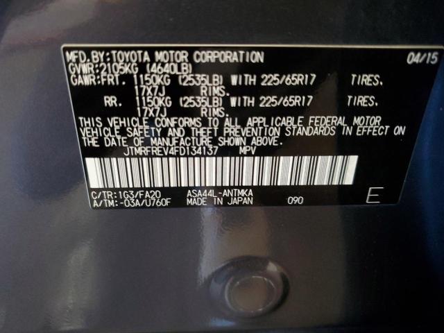 Photo 14 from auction – 2015 TOYOTA RAV4 XLE with VIN JTMRFREV4FD134137