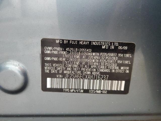 Photo 14 from auction – 2010 SUBARU FORESTER 2 with VIN JF2SH6ECXAH716237