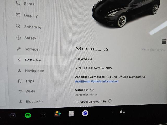 Photo 9 from auction – 2022 TESLA MODEL 3 with VIN 5YJ3E1EA2NF287615