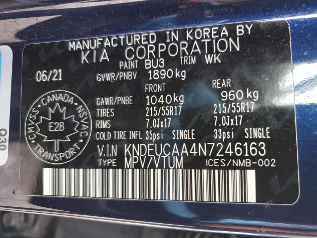 Photo 14 from auction – 2022 KIA SELTOS S with VIN KNDEUCAA4N7246163