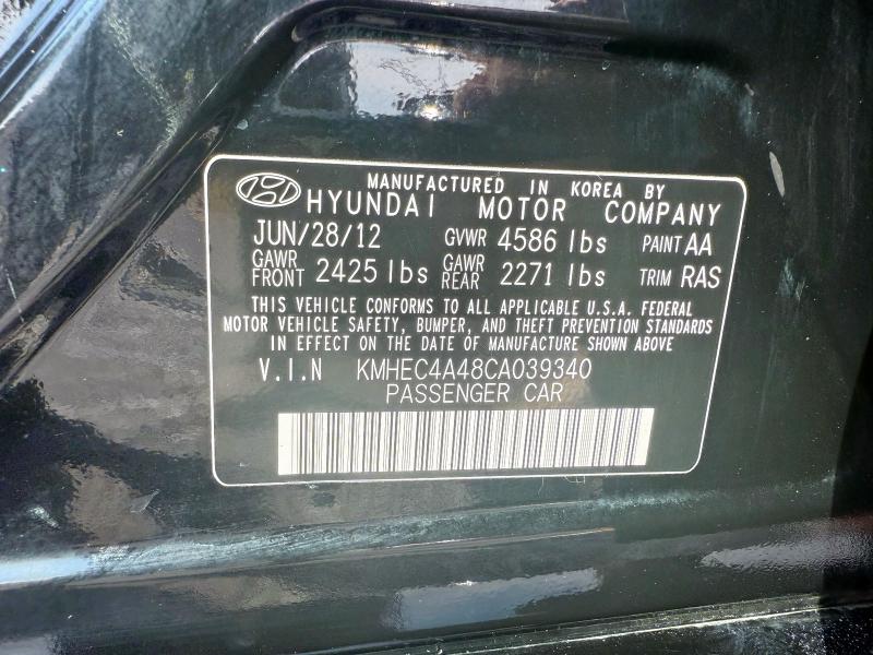 Photo 10 from auction – 2012 HYUNDAI SONATA HYB with VIN KMHEC4A48CA039340