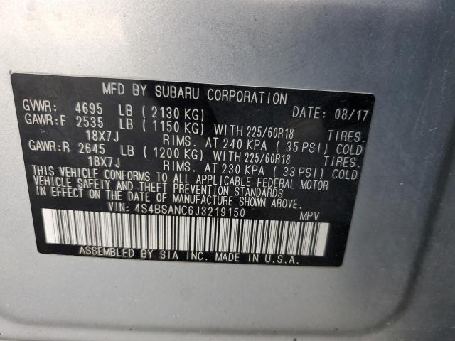 Photo 14 from auction – 2018 SUBARU OUTBACK 2. with VIN 4S4BSANC6J3219150