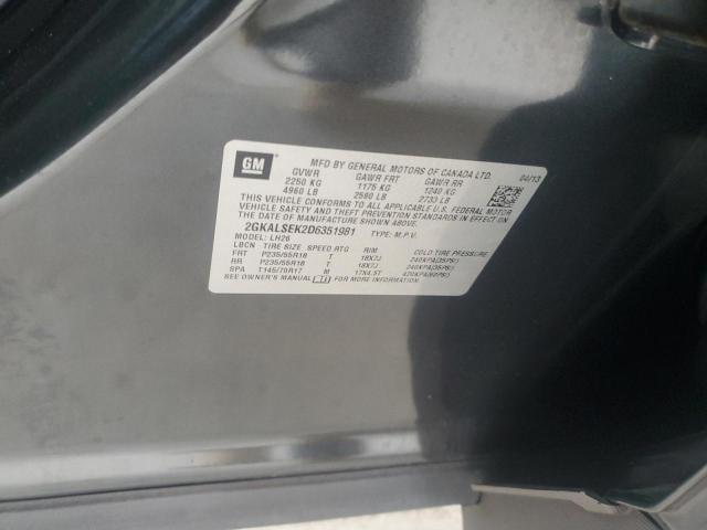Photo 14 from auction – 2013 GMC TERRAIN SL with VIN 2GKALSEK2D6351981