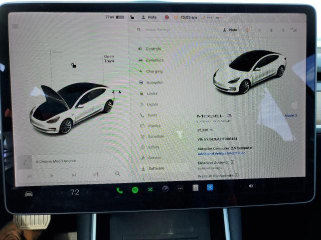 Photo 9 from auction – 2018 TESLA MODEL 3 with VIN 5YJ3E1EA2JF006424