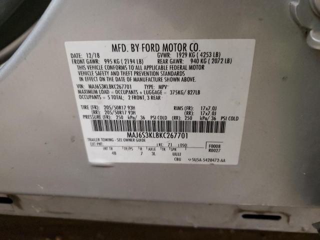 Photo 14 from auction – 2019 FORD ECOSPORT TITANIUM with VIN MAJ6S3KL8KC267701